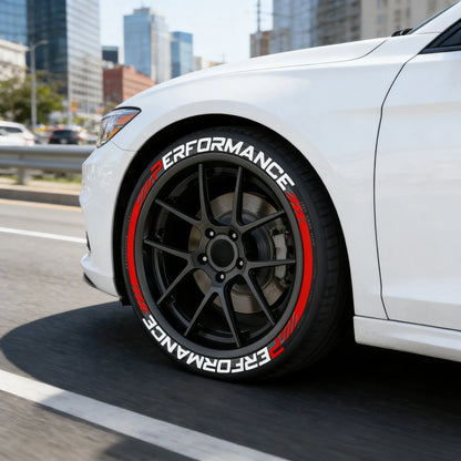 3D Car Tyre Letter Stickers – Universal Wheel Rim Decals (8-Piece Set)