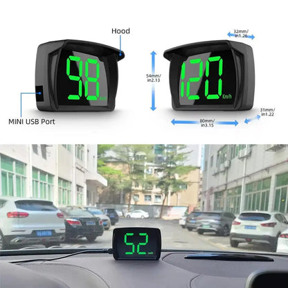 Car HUD GPS Speedometer – Universal Plug & Play Head-Up Display
