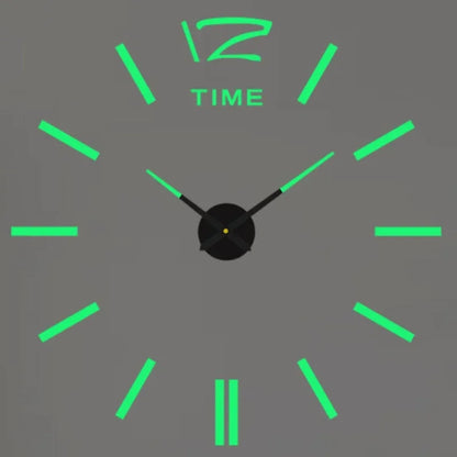 Large 3D Luminous Acrylic Wall Clock – DIY European Style