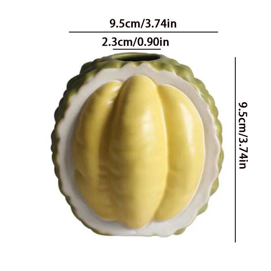 Ceramic Orange Fruit Bud Vase – Decorative Tabletop Centrepiece