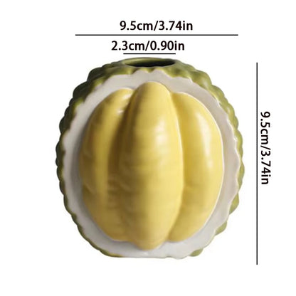 Ceramic Orange Fruit Bud Vase – Decorative Tabletop Centrepiece