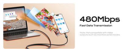 AUFU USB C Cable 60W 3A Fast Charging Cable USB C to Type C Cable for iPhone 16 15 Pro Max Samsung Galaxy S25 Ultra S24 MacBook
