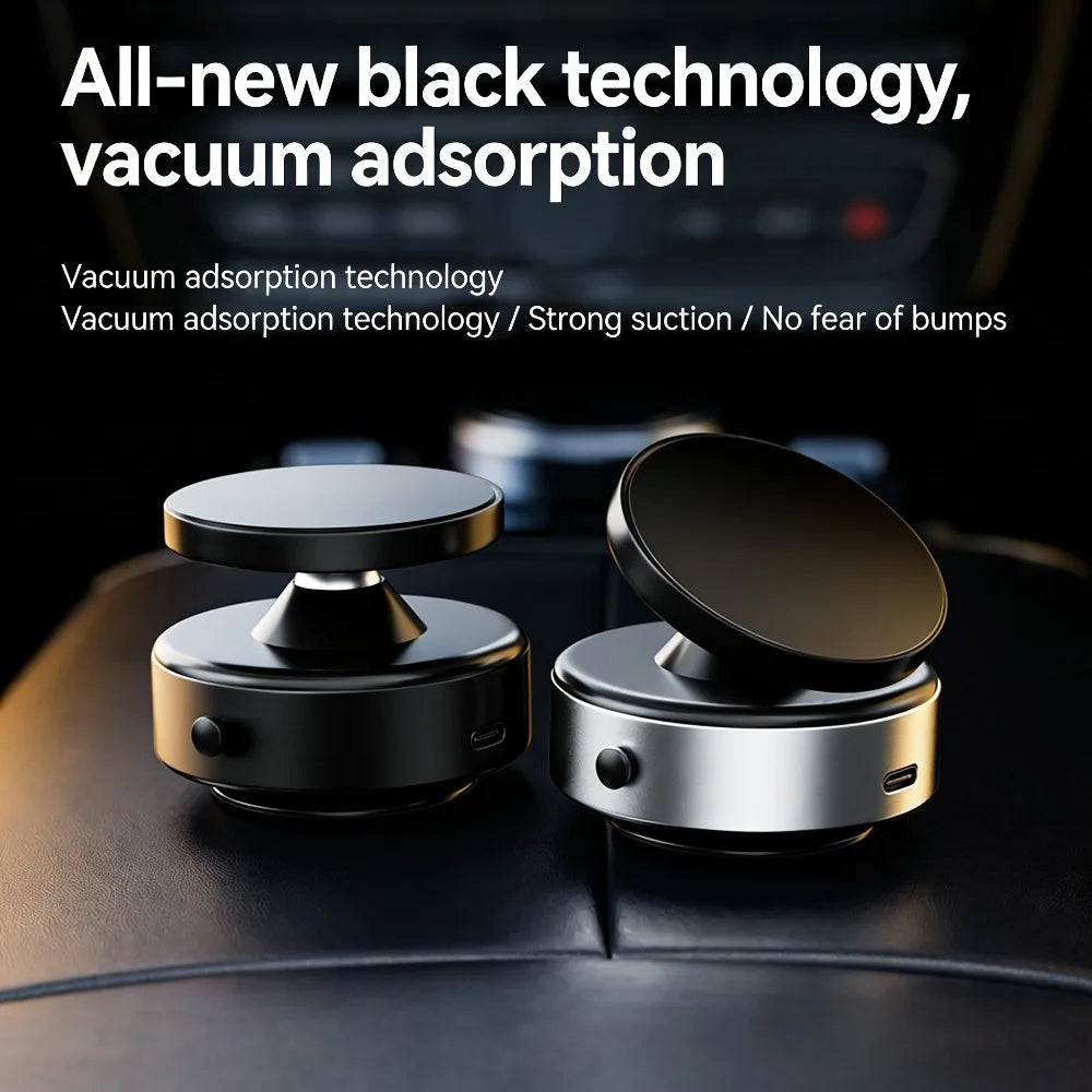 Magnetic Vacuum Car Phone Holder – Dashboard Navigation Mount
