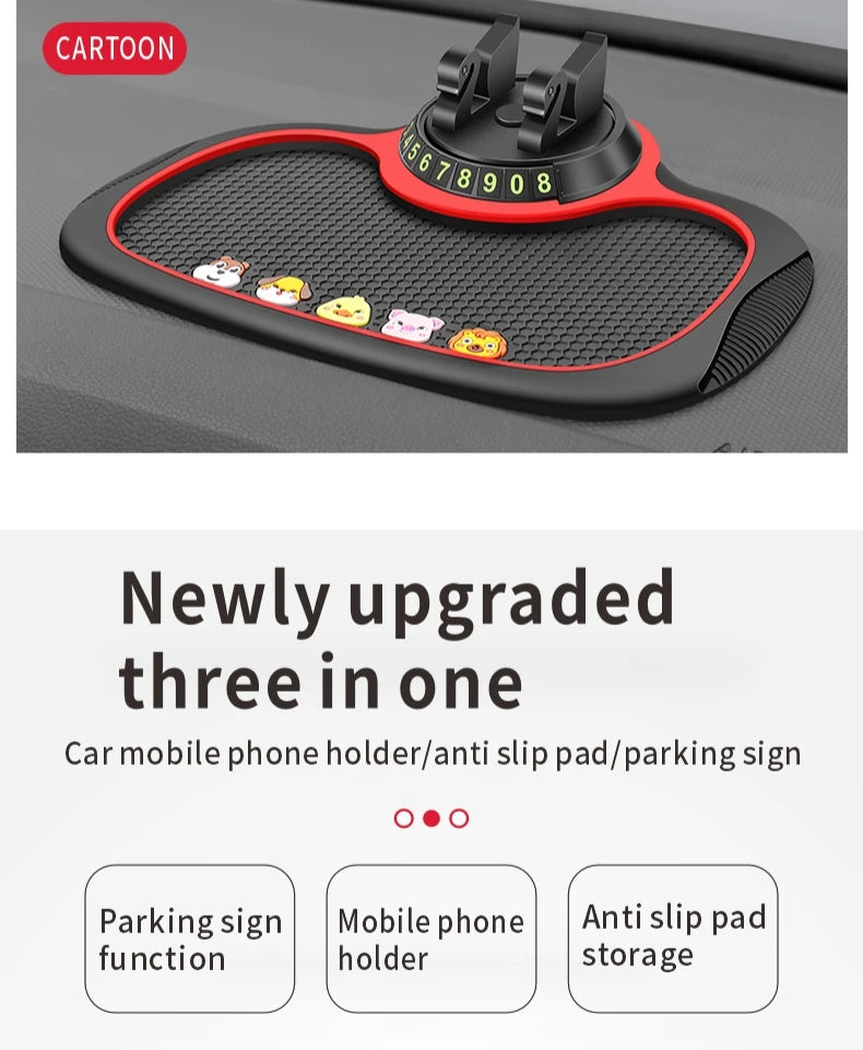 Car Dashboard Anti-Slip Mat & Phone Holder