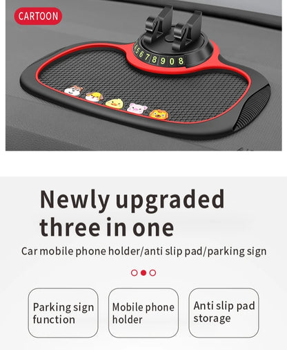 Car Dashboard Anti-Slip Mat & Phone Holder
