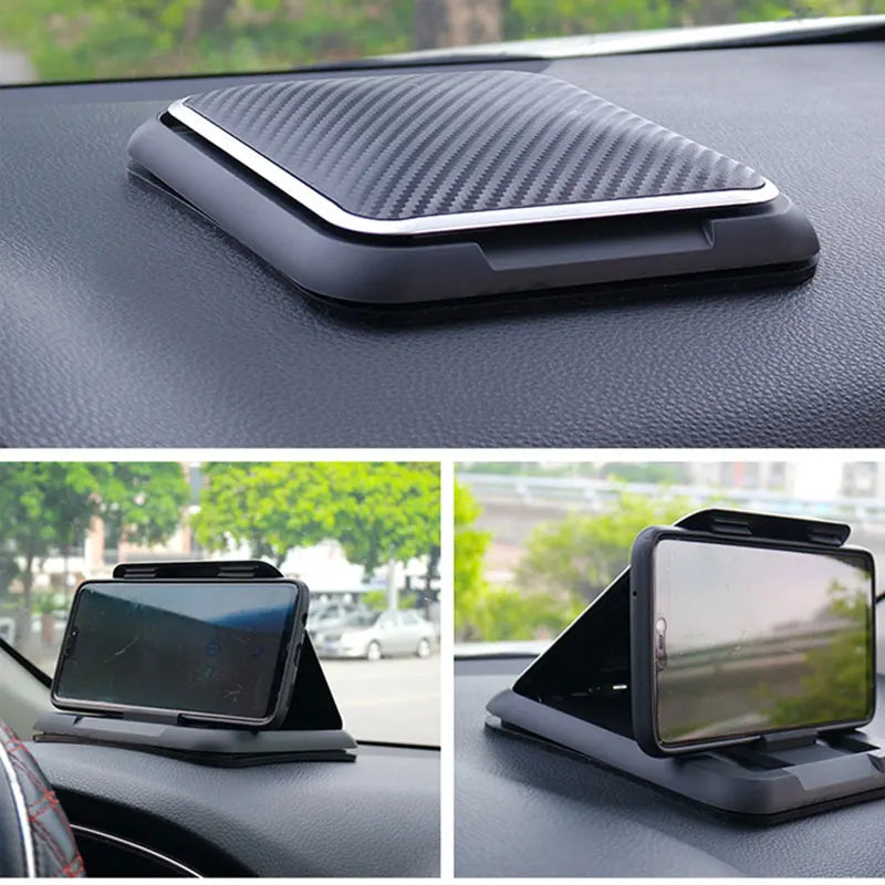 Universal Dashboard Car Phone Holder – Anti-Slip Silicone Suction Mount