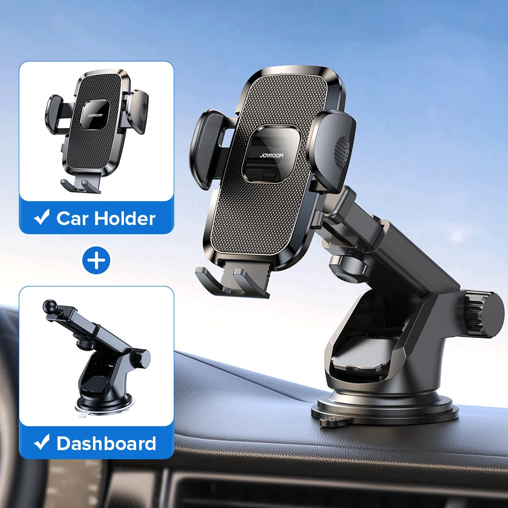 Joyroom 360° Car Phone Holder Mount – Dashboard, Air Vent & Curved Rod (JR-ZS259)