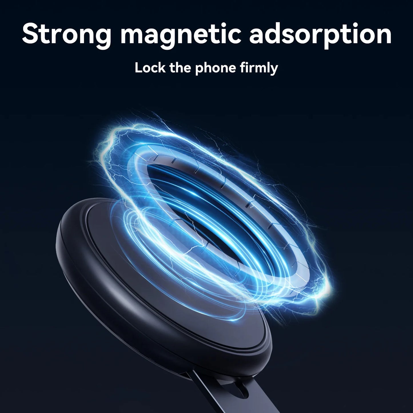 Magnetic Dashboard Phone Holder – Foldable & Extendable with Vacuum Suction