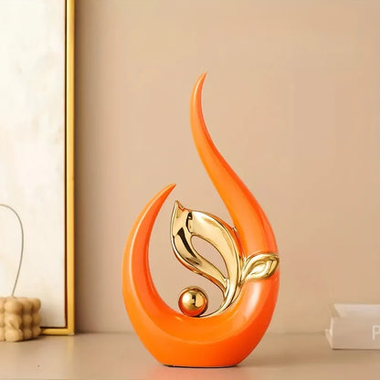 Nordic Ceramic Sculpture – Luxury Living Room & Office Décor