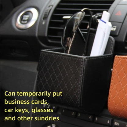 Car Air Vent Storage Bag – Leather Organiser