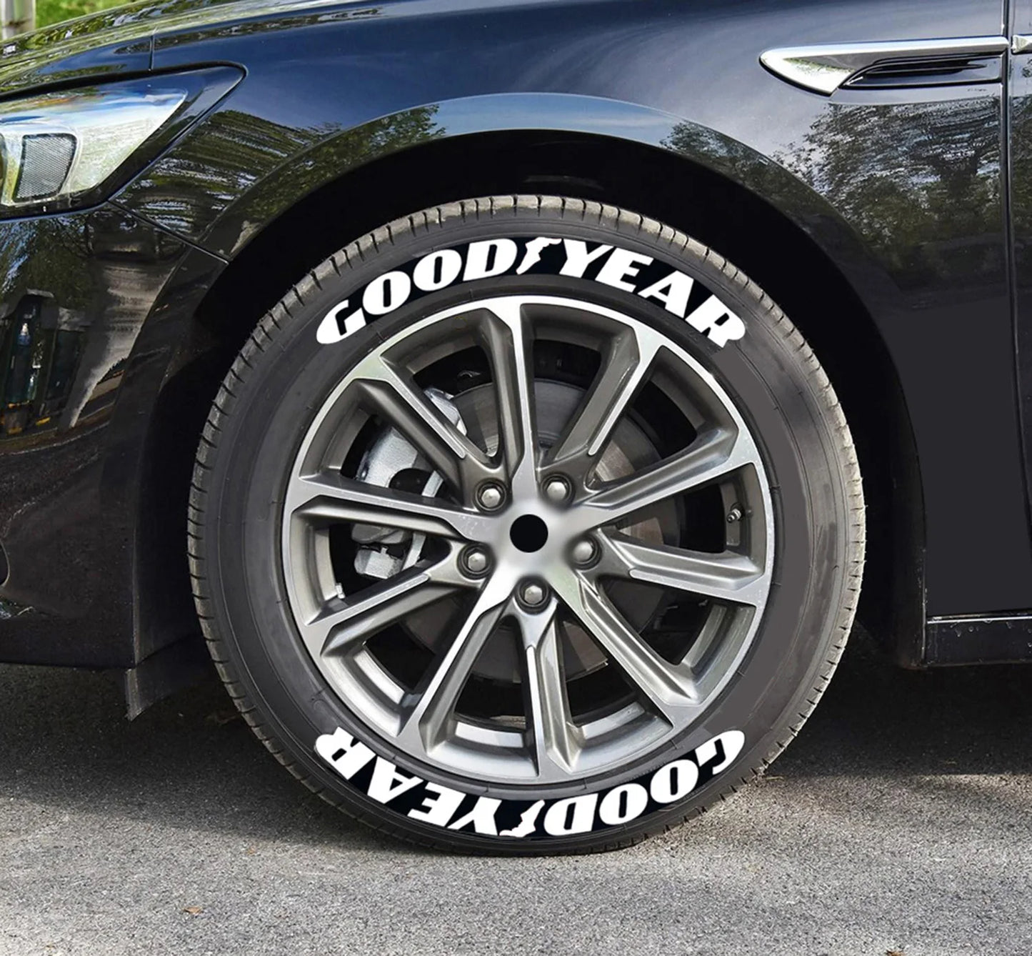 3D Car Tyre Lettering Stickers – Universal Wheel Decals (Set for 4 Tyres)