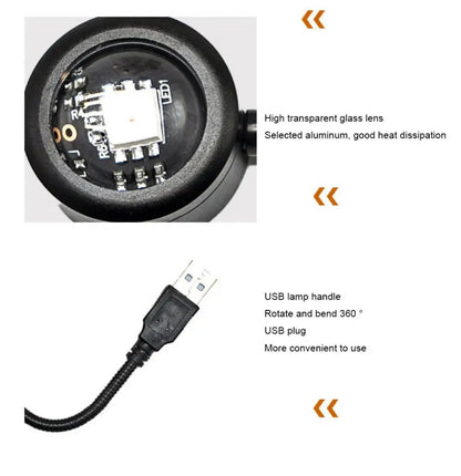 RGB Sunset Projection Night Light – USB LED Lamp for Home & Photography