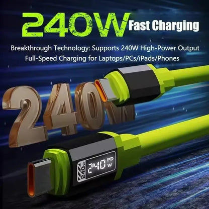 240W USB-C Fast-Charging Cable – 3-Pack (0.3m/1m/1.5m/2m)