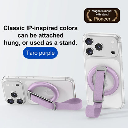 Magnetic Wrist Strap Phone Holder with 360° Ring Stand