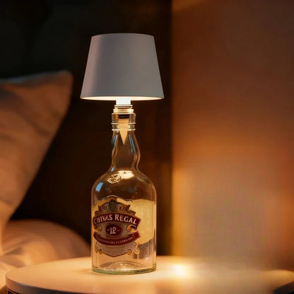 LED Wine Bottle Lamp – USB Rechargeable Ambient Table Light