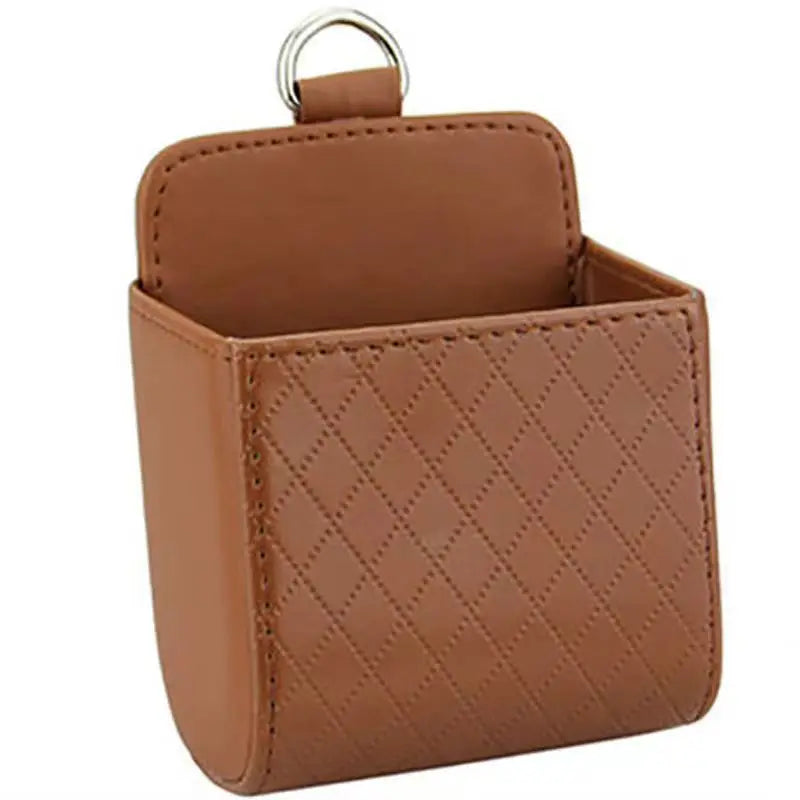 Car Air Vent Storage Bag – Leather Organiser