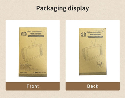 Mobile Phone Screen Magnifier Holder Enlarged Expand Stand Phone Holder HD Video Amplifier Eyes Protection Retro TV Box