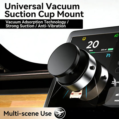 Magnetic Vacuum Car Phone Holder – Dashboard Navigation Mount