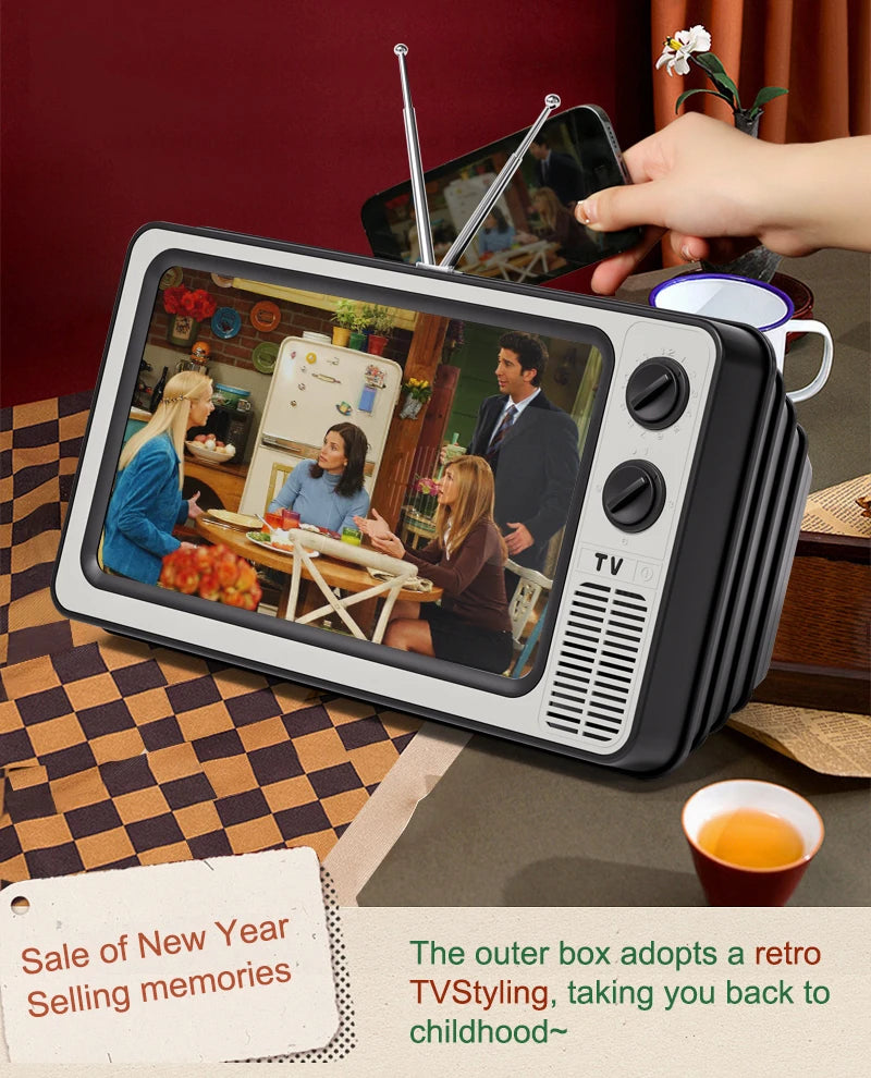 Mobile Phone Screen Magnifier Holder Enlarged Expand Stand Phone Holder HD Video Amplifier Eyes Protection Retro TV Box