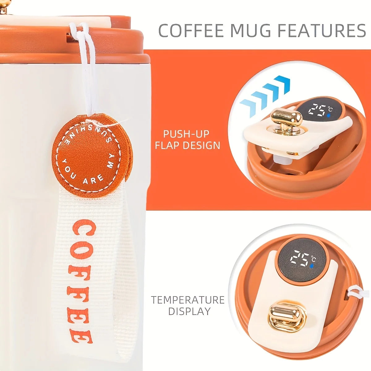 450ml Stainless Steel Thermal Flask with LED Temperature Display
