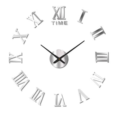 Large 3D Luminous Acrylic Wall Clock – DIY European Style