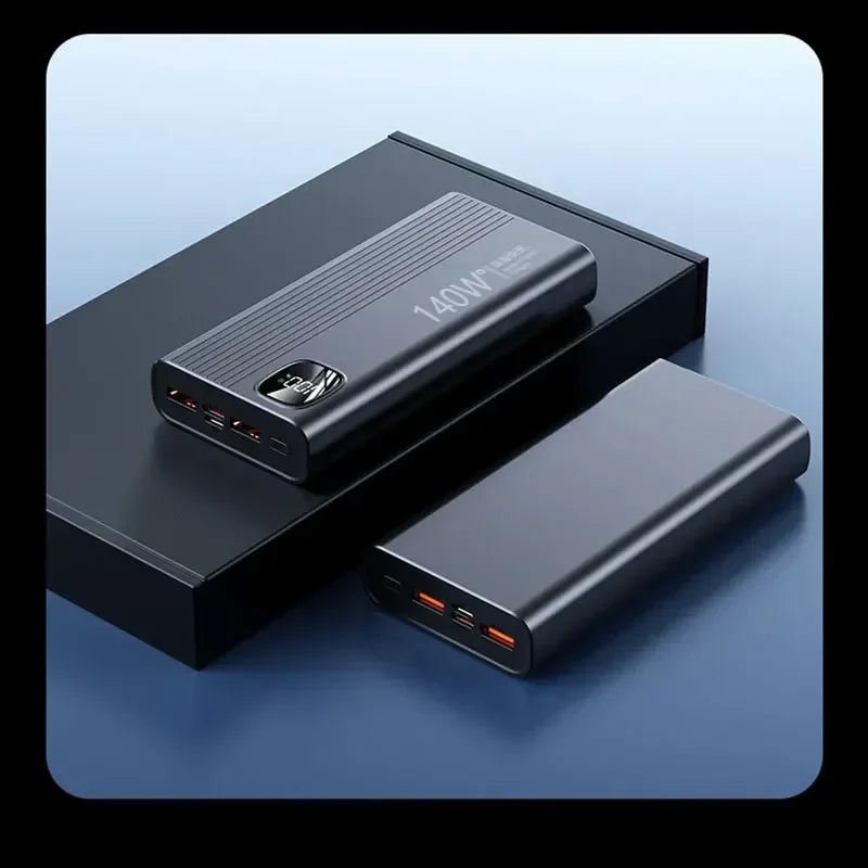 Lenovo 500000mAh 140W Power Bank Super Fast Charging Portable Powerbank External Battery Charger For Xiaomi iPhone 2026 NEW