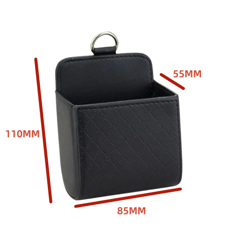 Car Air Vent Storage Bag – Leather Organiser
