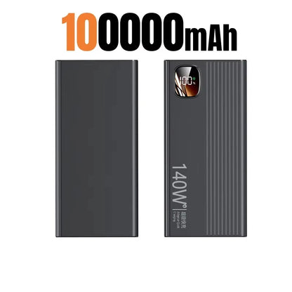 Lenovo 500000mAh 140W Power Bank Super Fast Charging Portable Powerbank External Battery Charger For Xiaomi iPhone 2026 NEW