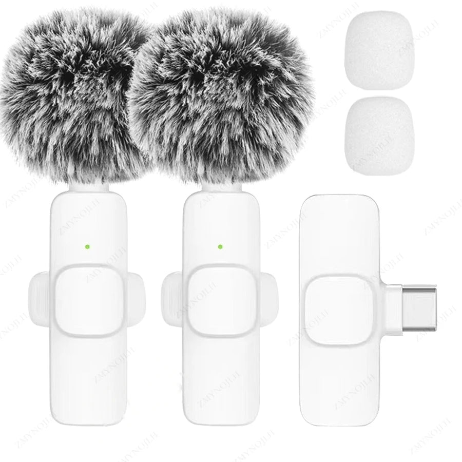 Wireless Lavalier Microphone – Mini Mic for iPhone, Android & PC