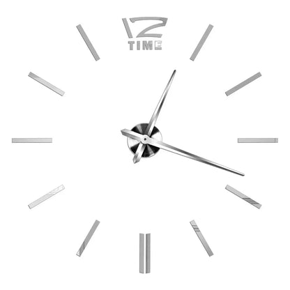 Large 3D Luminous Acrylic Wall Clock – DIY European Style