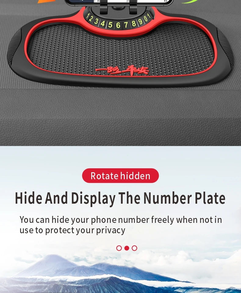 Car Dashboard Anti-Slip Mat & Phone Holder