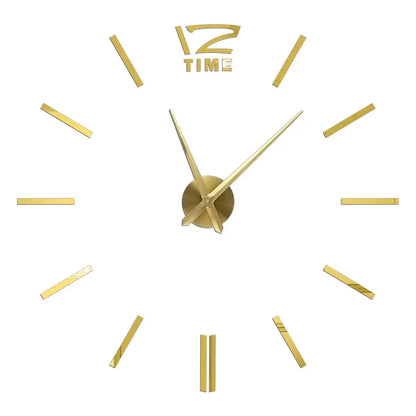 Large 3D Luminous Acrylic Wall Clock – DIY European Style