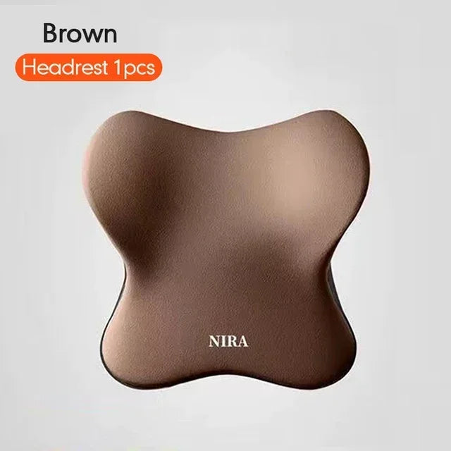 Memory Foam Car Headrest & Lumbar Pillow