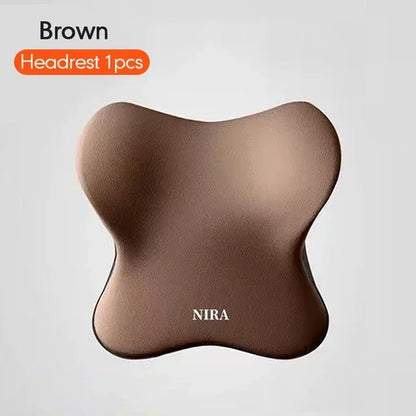 Memory Foam Car Headrest & Lumbar Pillow