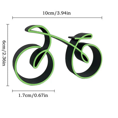 3D Mini Bicycle Ornament – Minimalist Tabletop & Shelf Décor