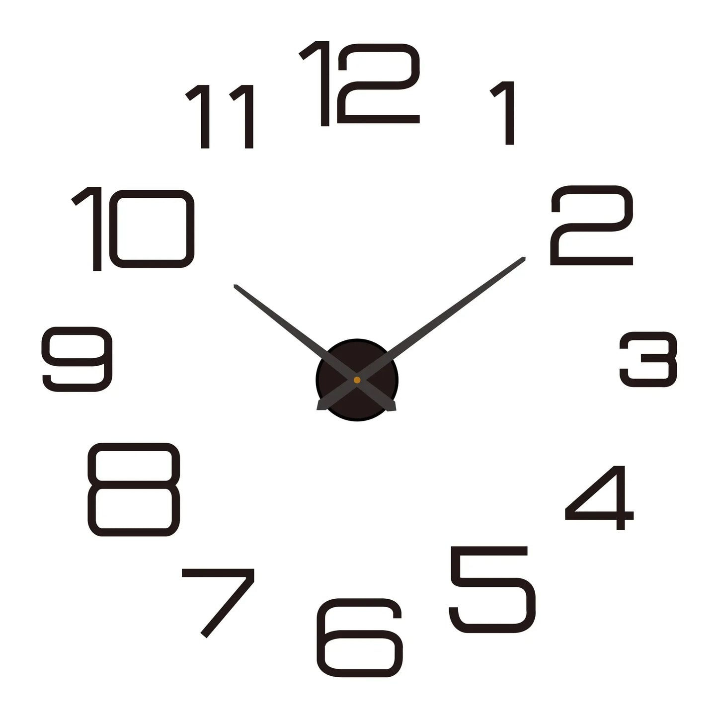 Large 3D Luminous Acrylic Wall Clock – DIY European Style
