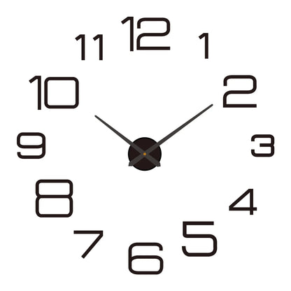 Large 3D Luminous Acrylic Wall Clock – DIY European Style