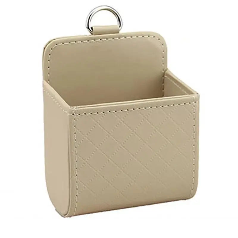 Car Air Vent Storage Bag – Leather Organiser