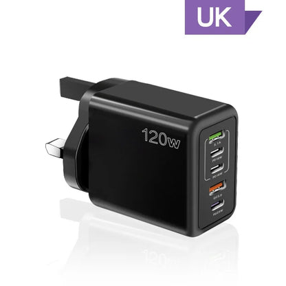 PD 5 Port USB Charger Fast Charging QC3.0 USB C Type C Mobile Phone Charger For iPhone Huawei Samsung Xiaomi ipad Quick Charge