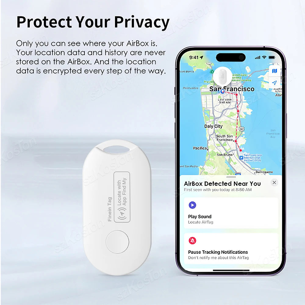 Bluetooth Tracker Tag – Works with Apple Find My | Anti-Loss Finder for Keys, Wallet & Luggage