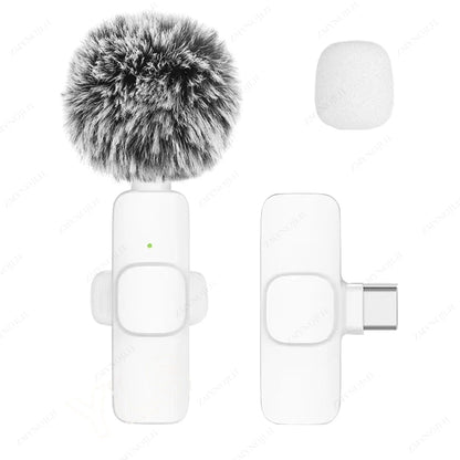 Wireless Lavalier Microphone – Mini Mic for iPhone, Android & PC