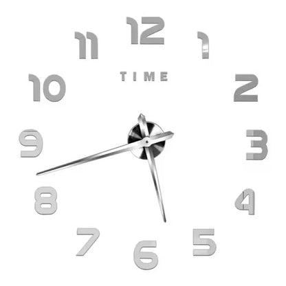 Large 3D Luminous Acrylic Wall Clock – DIY European Style