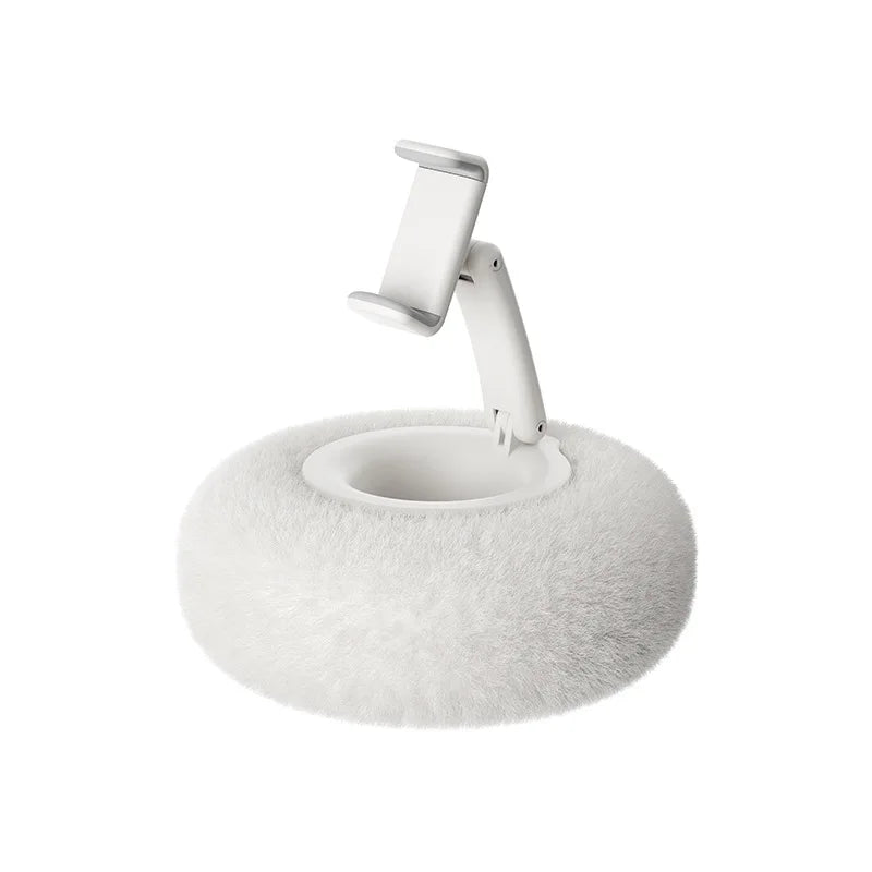 Plush Pillow Phone Stand Foldable Rotatable Car Sofa Bed Lazy Holder for Mobile Tablet