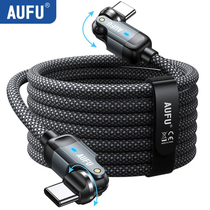 60W USB-C to USB-C Fast-Charging Cable – Braided (1m/2m/3m)