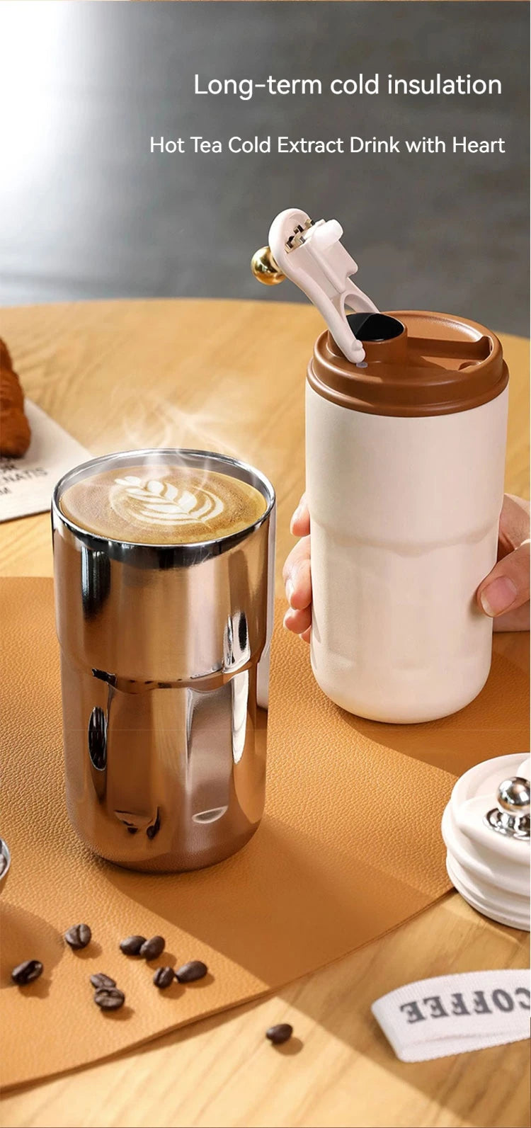 450ml Stainless Steel Thermal Flask with LED Temperature Display
