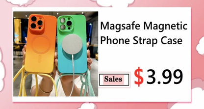 Love Wallet Lanyard Case for iPhone 17 Pro Max 17Air 11 12 13 15 Pro 16 14 Plus Crossbody Strap Fashion Leather Cute Bag Cover