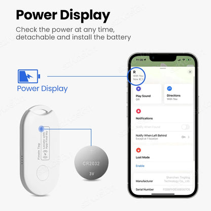 Bluetooth Tracker Tag – Works with Apple Find My | Anti-Loss Finder for Keys, Wallet & Luggage