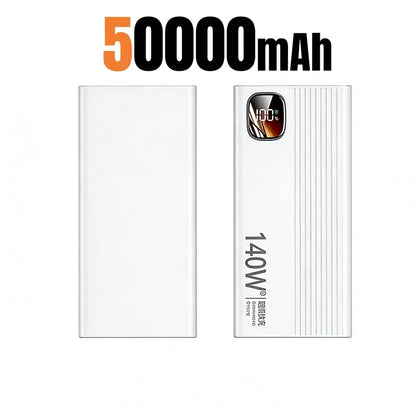 Lenovo 500000mAh 140W Power Bank Super Fast Charging Portable Powerbank External Battery Charger For Xiaomi iPhone 2026 NEW