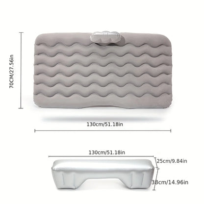 Car Inflatable Travel Mattress Bed – Back Seat Sleeping Mat with Pillows