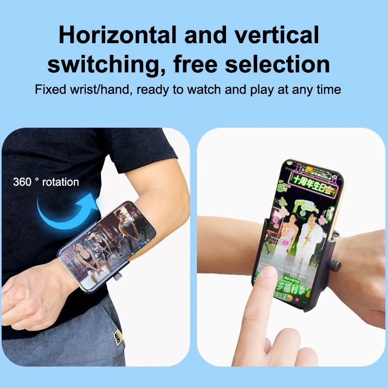 All-Weather 360° Rotatable Wristband Phone Holder for Most Smartphones